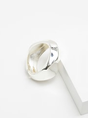 Jon Richard Silver Tone Angular Dome Cuff Bracelet - Image 2 of 2