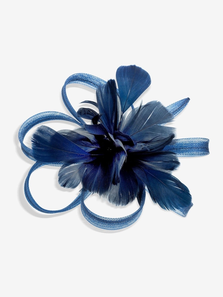 Jon Richard Blue Floral Clip Fascinator - Image 1 of 4 Jon Richard Blue Floral Clip Fascinator - Image 1 of 4