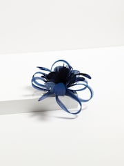 Jon Richard Blue Floral Clip Fascinator - Image 4 of 4