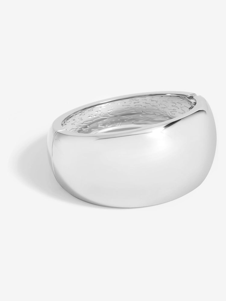 Jon Richard Silver Tone Wide Polished Cuff Bracelet - Image 1 of 2 Jon Richard Silver Tone Wide Polished Cuff Bracelet - Image 1 of 2