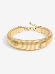 Jon Richard Gold Tone Omega Cuff Bracelet - Image 1 of 4