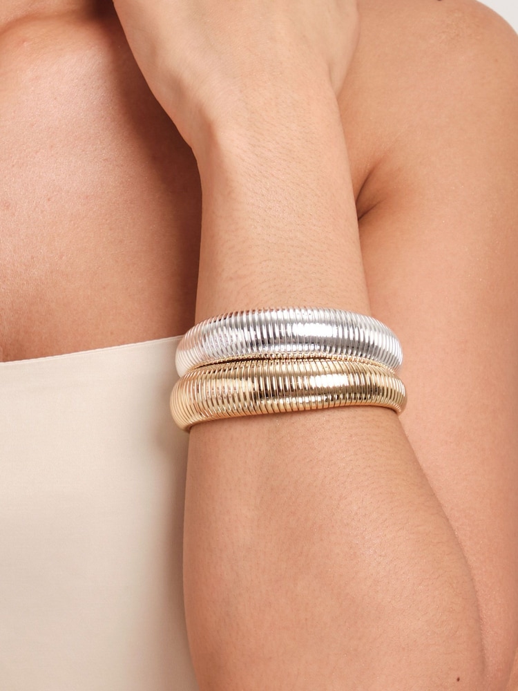 Jon Richard Gold Tone Omega Cuff Bracelet - Image 2 of 4