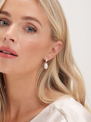 Jon Richard Silver Semi Precious Cubic Zirconia Drop Earrings - Image 2 of 4