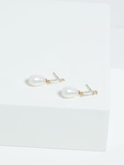 Jon Richard Silver Semi Precious Cubic Zirconia Drop Earrings - Image 3 of 4