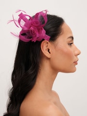 Jon Richard Pink Small Fascinator - Image 1 of 3