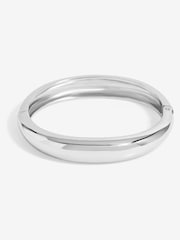Jon Richard Silver Tone Dome Polished Bangle - Image 1 of 2