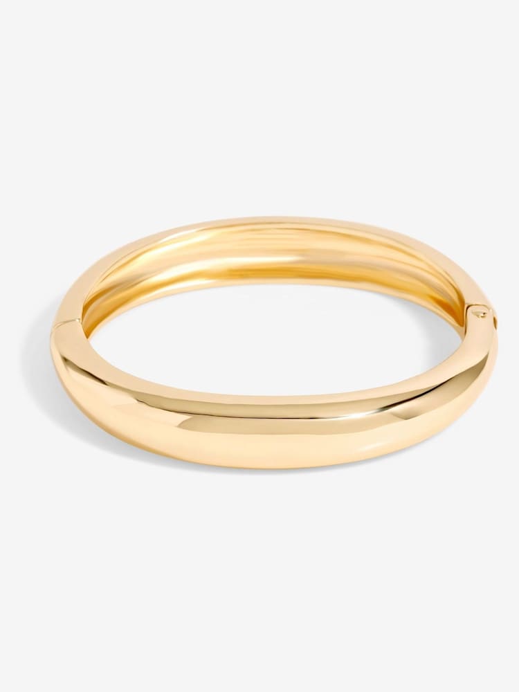 Jon Richard Gold Tone Dome Polished Bangle - Image 1 of 2