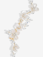 Jon Richard Gold Floral Crystal Hair Slide - Image 1 of 3