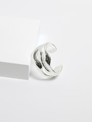 Jon Richard Silver Tone Multi Row Polished Cuff Bracelet - Image 2 of 3