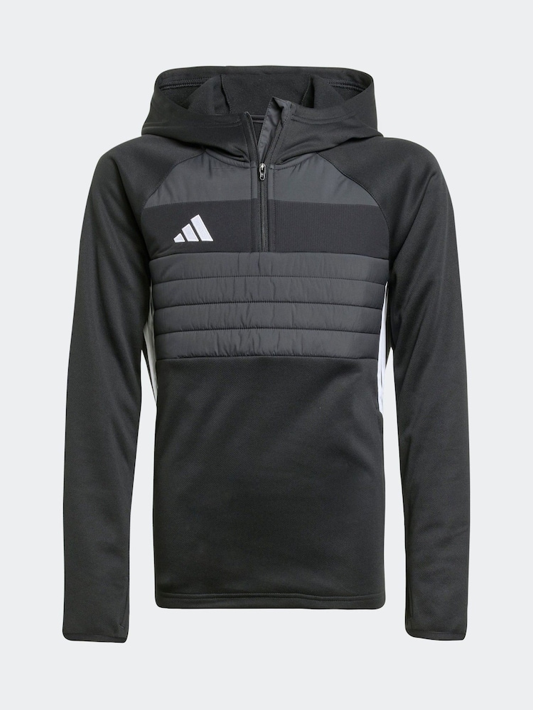 adidas Black Tiro 25 Essentials Winterized Training Top Kids - Image 1 of 6