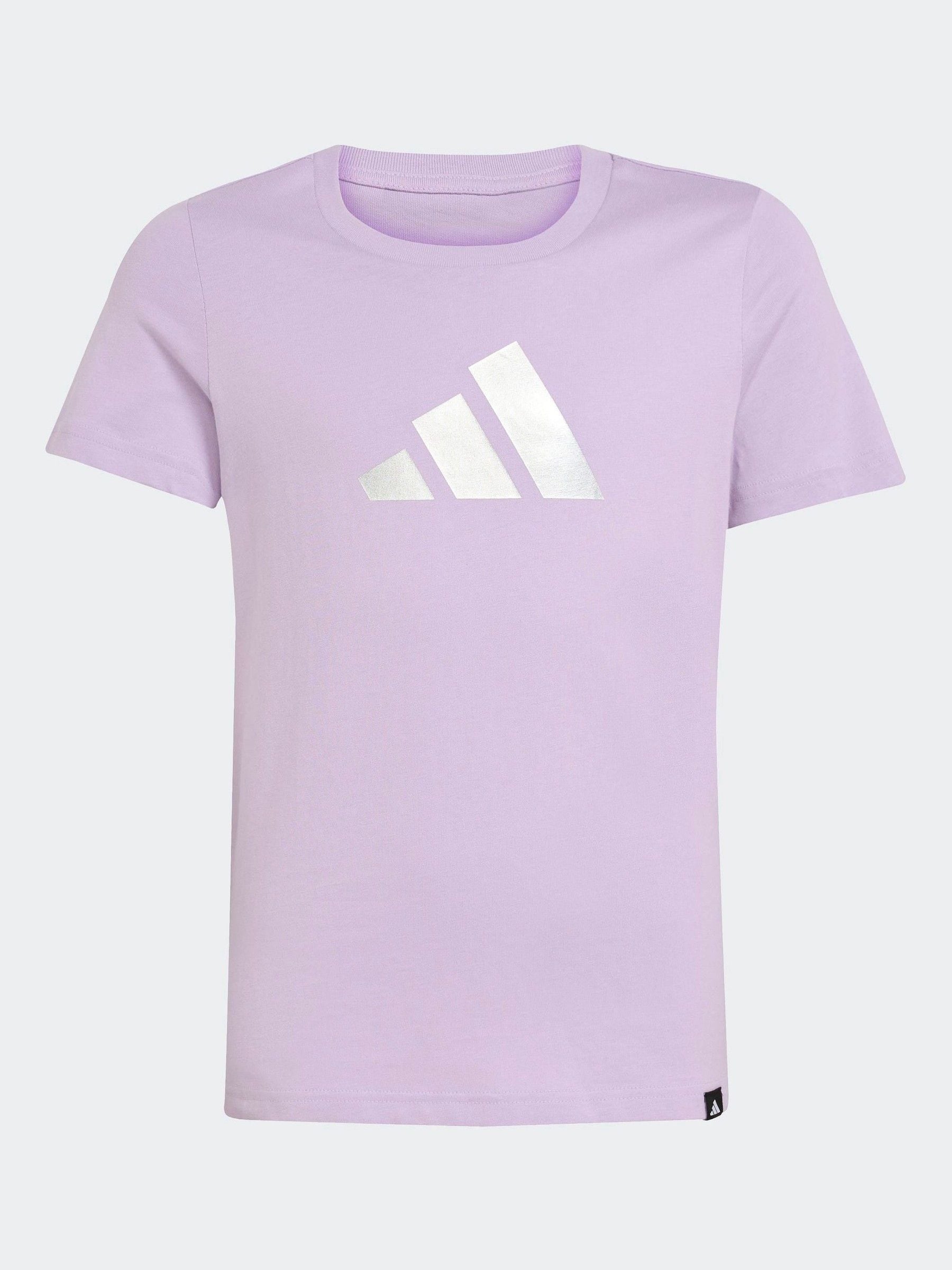 Buy adidas Purple Everyday Glam Graphic Print Kids T-Shirt
