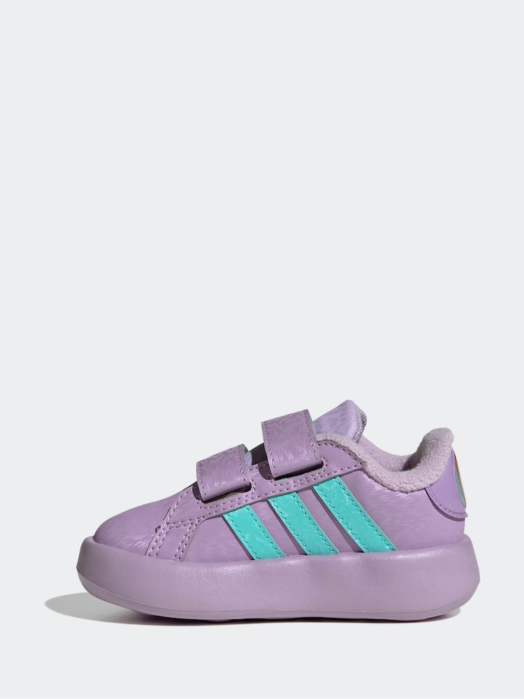 adidas Disney Frozen Grand Court Hook and Loop Infant Trainers - صورة 2 من 4
