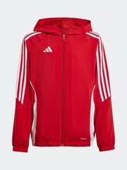 adidas Red Tiro 24 Kids Windbreaker - Image 1 of 5
