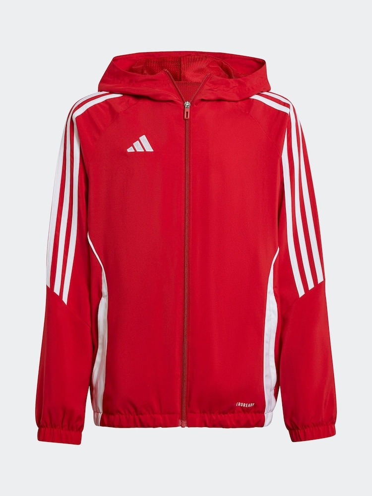 adidas Red Tiro 24 Kids Windbreaker - Image 1 of 5