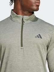 adidas Green Train Essentials Training Long Sleeve Sweatshirt - Image 4 of 6