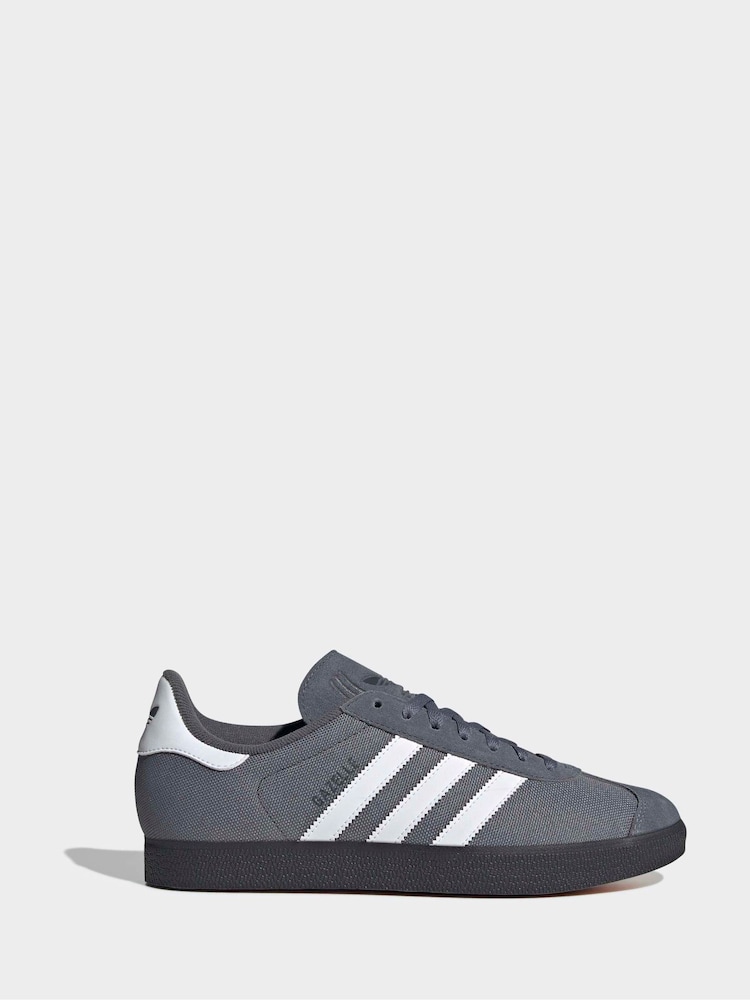 adidas Originals Grey Gazelle Trainers - Image 1 of 9 adidas Originals Grey Gazelle Trainers - Image 1 of 9