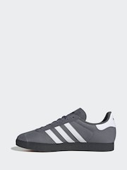 adidas Originals Grey Gazelle Trainers - Image 2 of 9