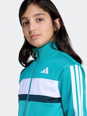 adidas Green Light Seasonal Essentials Tiberio 3-Stripes Tricot Tracksuit Kids - Image 4 of 5