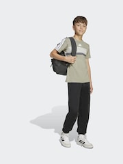 adidas Green Seasonal Essentials Tiberio 3-Stripes Kids T-Shirt - Image 3 of 6