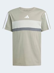 adidas Green Seasonal Essentials Tiberio 3-Stripes Kids T-Shirt - Image 6 of 6
