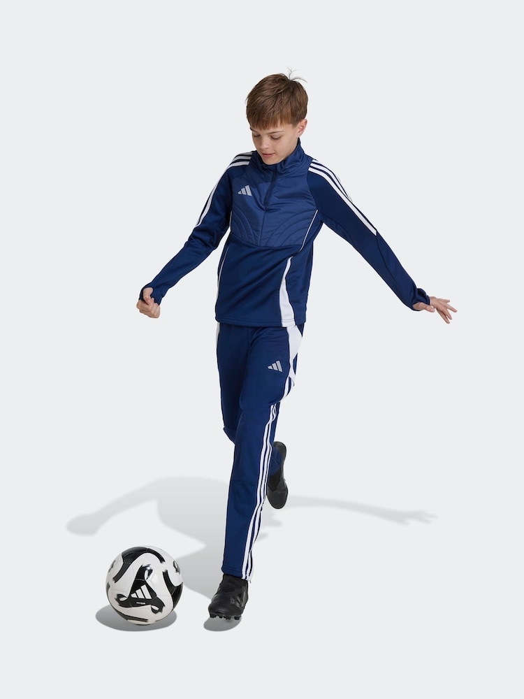 adidas Blue Tiro 24 Winterized Kids Top - Image 1 of 5 adidas Blue Tiro 24 Winterized Kids Top - Image 1 of 5
