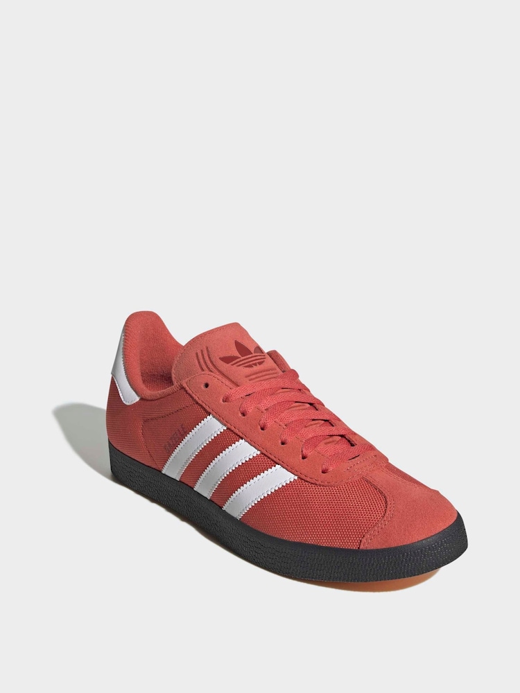 Buy adidas Originals Red/White Gazelle Trainers from Next USA