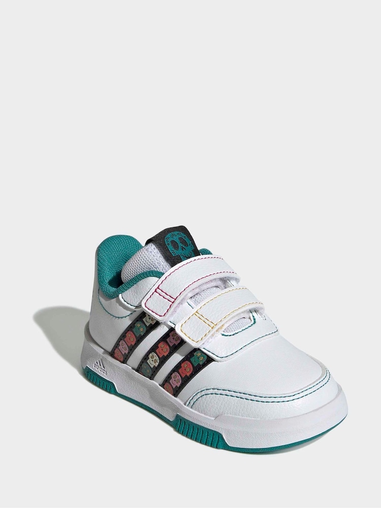 adidas White Disney Coco Tensaur Hook and Loop Infant Trainers - Image 1 of 9