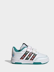 adidas White Disney Coco Tensaur Hook and Loop Infant Trainers - Image 3 of 9