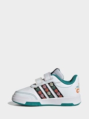 adidas White Disney Coco Tensaur Hook and Loop Infant Trainers - Image 4 of 9