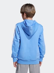adidas Blue Essentials Kids Hoodie - Image 2 of 5