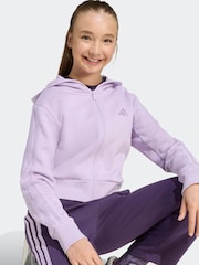 adidas Purple Essentials Kids Tracksuit - Image 4 of 8