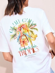 Friends Like These Tropics Graphic Print T-Shirt - Image 1 of 5