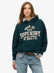 Sudadera básica de algodón 100 % y corte holgado con capucha Athletic de Superdry - Imagen 1 de 6