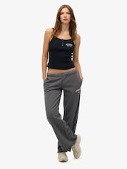 Superdry Blue Athletic Essentials Embroidered Button 100% Cotton Cami Top - Image 2 of 6