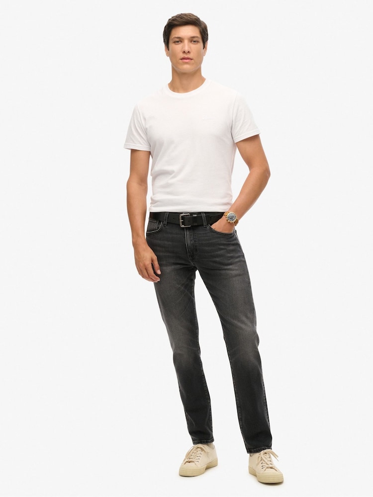Superdry Grey Vintage Slim Jeans - Image 1 of 7
