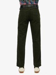 Superdry Green Merchant 5 Pocket Work 100% Cotton Pants - Image 2 of 6