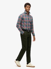 Superdry Green Merchant 5 Pocket Work 100% Cotton Pants - Image 4 of 6