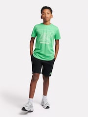Verde - New Balance Kids The System Graphic 100% Cotton T-Shirt And Shorts Set - Imagen 1 de 11