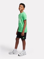 Verde - New Balance Kids The System Graphic 100% Cotton T-Shirt And Shorts Set - Imagen 2 de 11