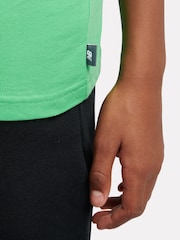 Verde - New Balance Kids The System Graphic 100% Cotton T-Shirt And Shorts Set - Imagen 5 de 11