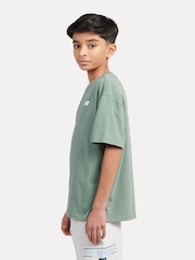 New Balance Green Kids Back Graphic Queue 100% Cotton T-Shirt - Image 4 of 10
