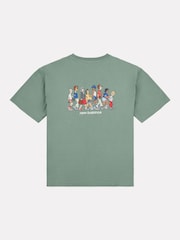 New Balance Green Kids Back Graphic Queue 100% Cotton T-Shirt - Image 8 of 10