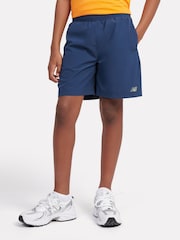 New Balance Blue Kids Woven Shorts - Image 1 of 8