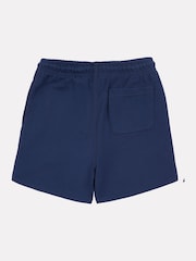 New Balance Light Blue Kids French Terry Small Logo 100% Cotton Shorts - Image 4 of 4