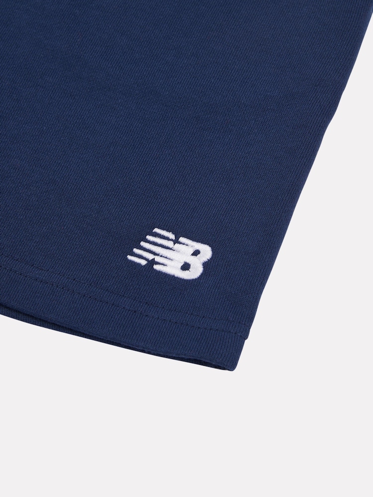 New Balance Light Blue French Terry Small Logo Cotton Shorts - Image 8 of 8 New Balance Light Blue French Terry Small Logo Cotton Shorts - Image 8 of 8