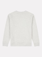 New Balance Grey Kids French Terry Small Logo Crew 100% Cotton Sweater - Image 2 of 3