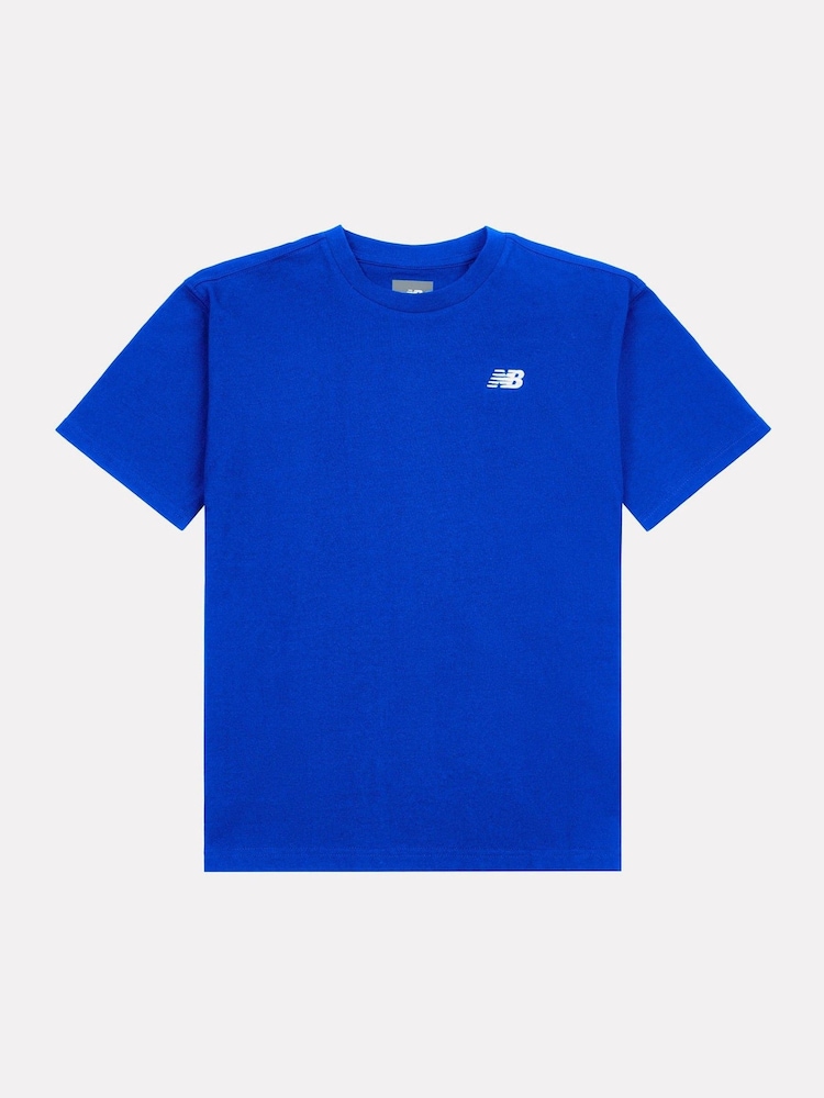 New Balance Light Blue Kids Jersey Small Logo 100% Cotton T-Shirt - Image 6 of 7