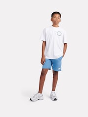 New Balance White Kids Circular Logo Graphic 100% Cotton T-Shirt - Image 5 of 10