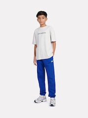 New Balance Grey Kids Baseball Player Back Graphic 100% Cotton T-Shirt - Image 5 of 10