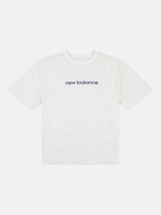 New Balance Grey Kids Baseball Player Back Graphic 100% Cotton T-Shirt - Image 7 of 10